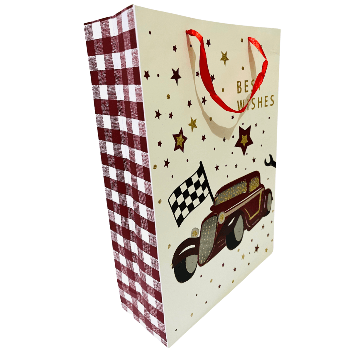 Best Wishes Car Racing themed Gift Bag-Large (GCRQ48)