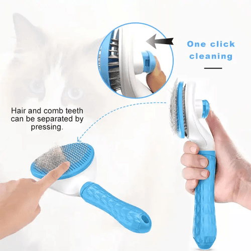 Pet Hair Removal Massage Comb - Random Color