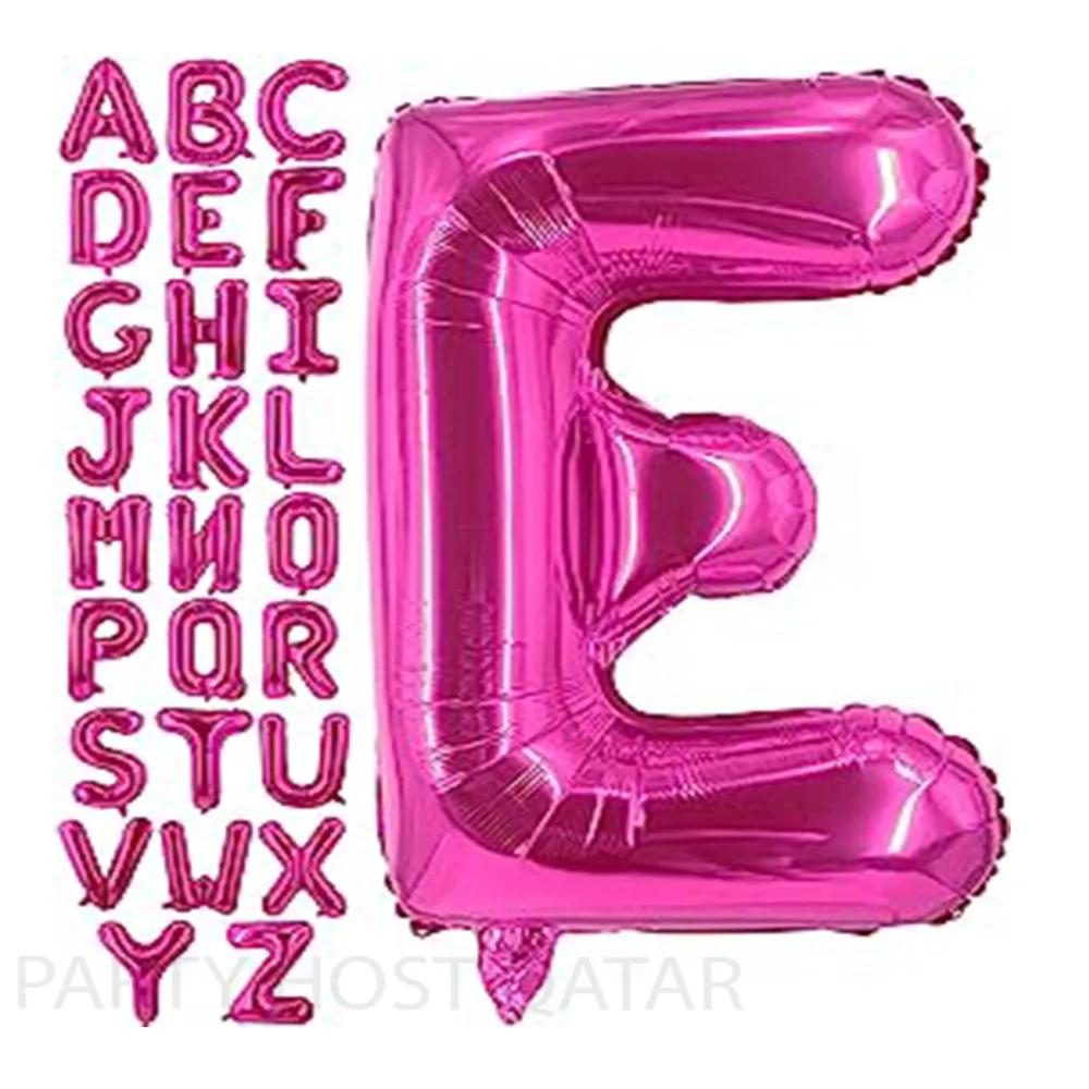 Fuschia Pink Letter Foil Balloon 40 Inch Helium (Italy) 75Qr Each