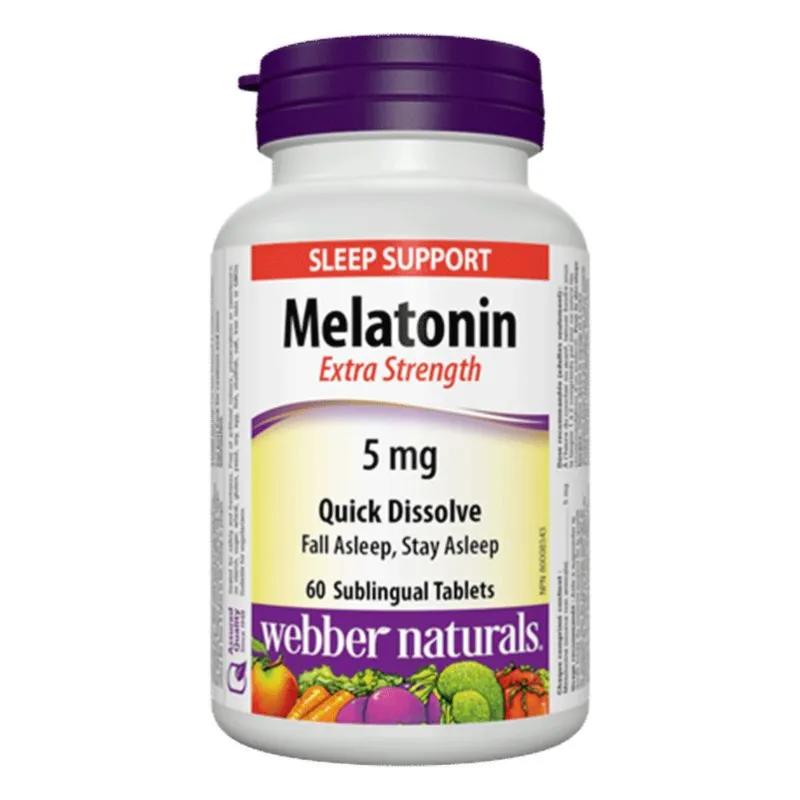 Webber Naturale  Melatonin 5mg Quick Dissolve Tab 60's