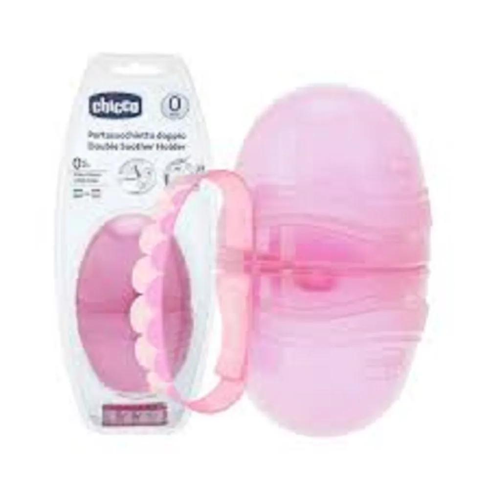 Chicco Double Soother Holder Pink