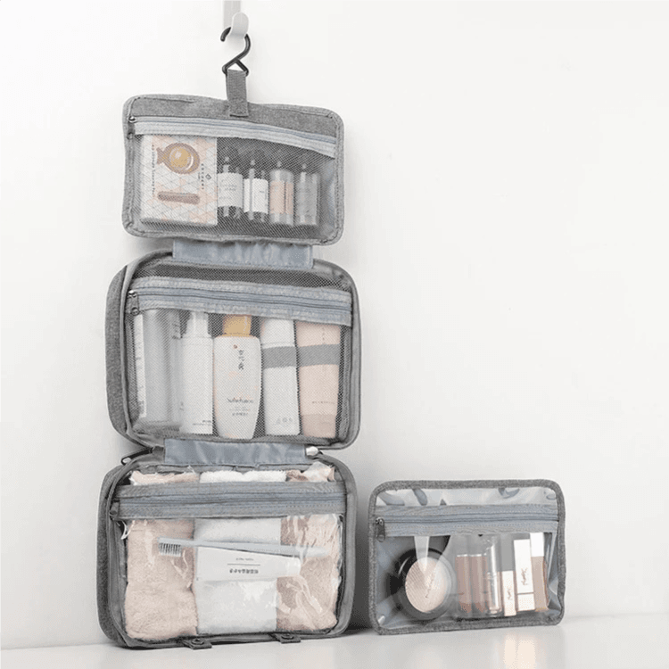 Hanging Travel Toiletry Bag Kit With Hook Accessories Bathroom Shaving Makeup For Men And Woman