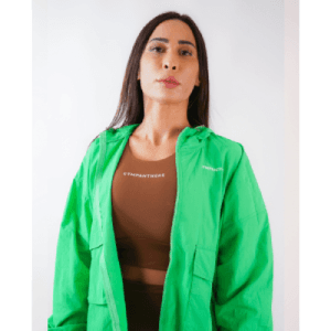 Gympanthere Sustainable Active Wear Track Jacket Green Color