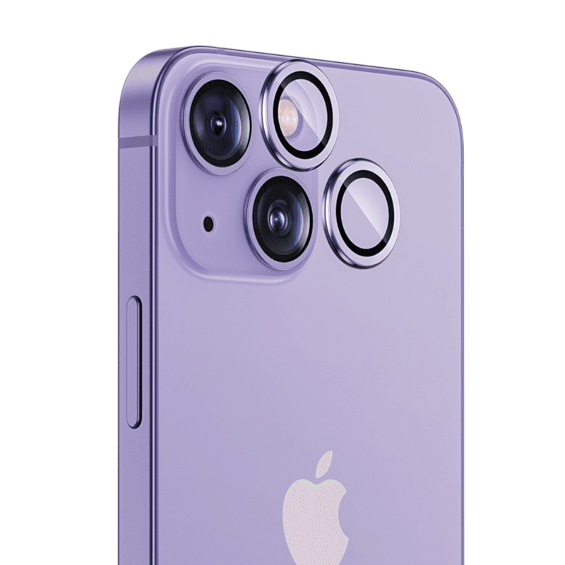 14 Plus - Camera Lens Protection Good Quality - Purple Color - Green Lion