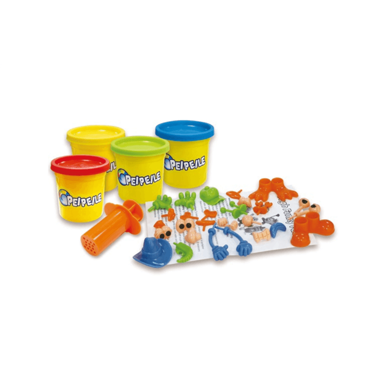 Peipeile Funny Face Dough Play Set- 4 Colors (Dgpl36_417)