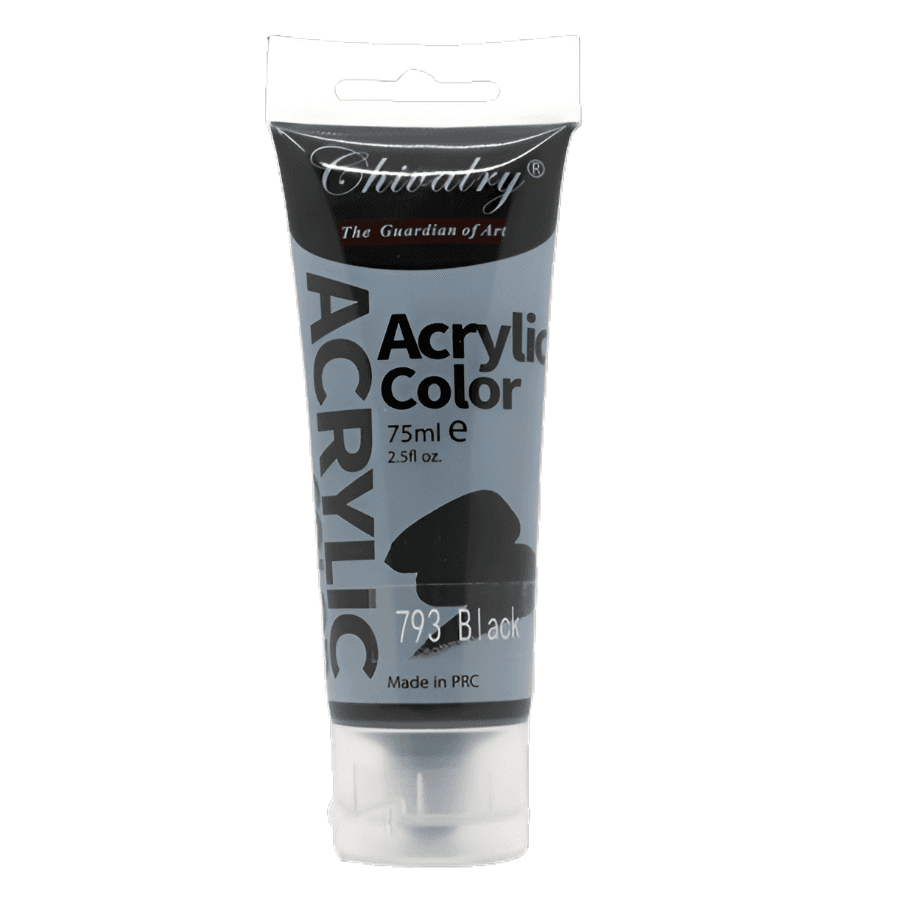 Chivalry Acrylic Black Colour 75ml (Aycs03-503)