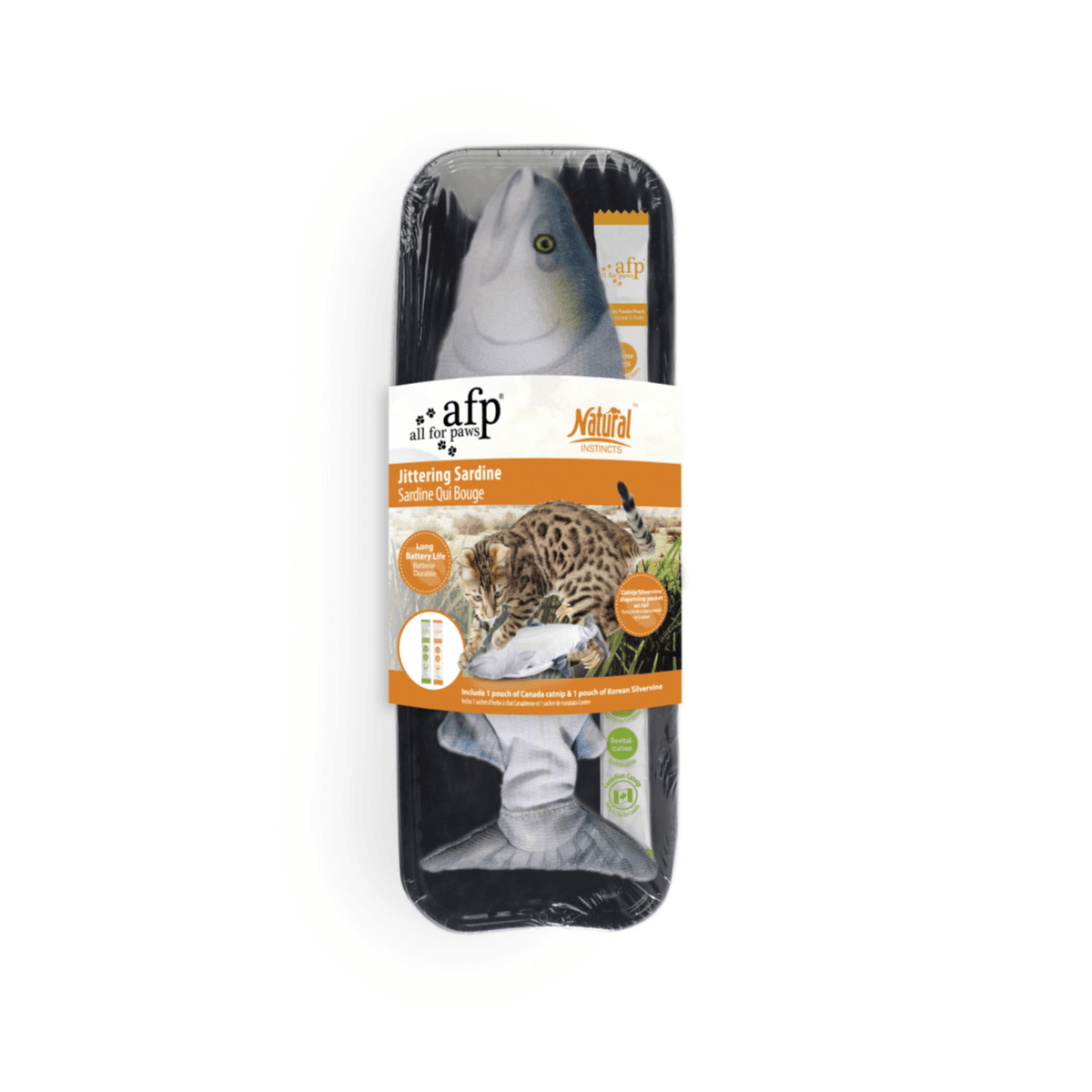 Jittering Fish Sardine Cat Toy