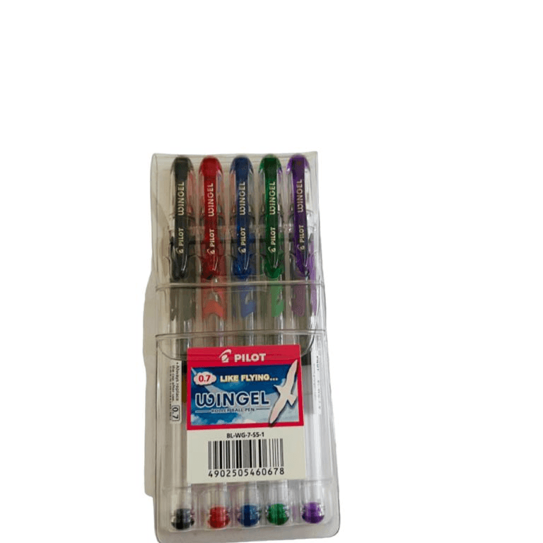 Pilot Wingel Roller Ball Gel Pen 0.7-Pack Of 5 (Pnpt22)