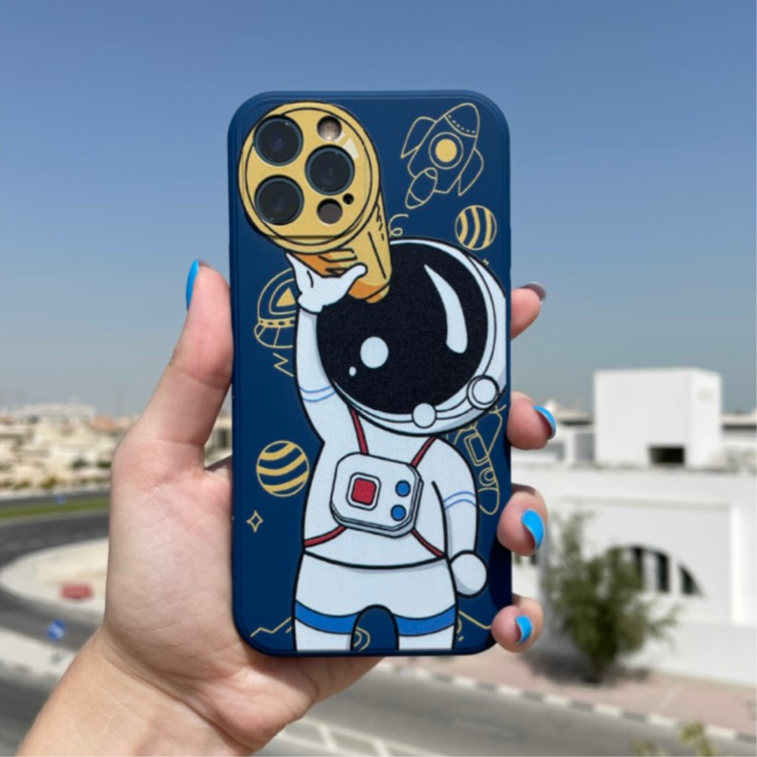 iPhone 13 Pro Max Case Astronaut Blue