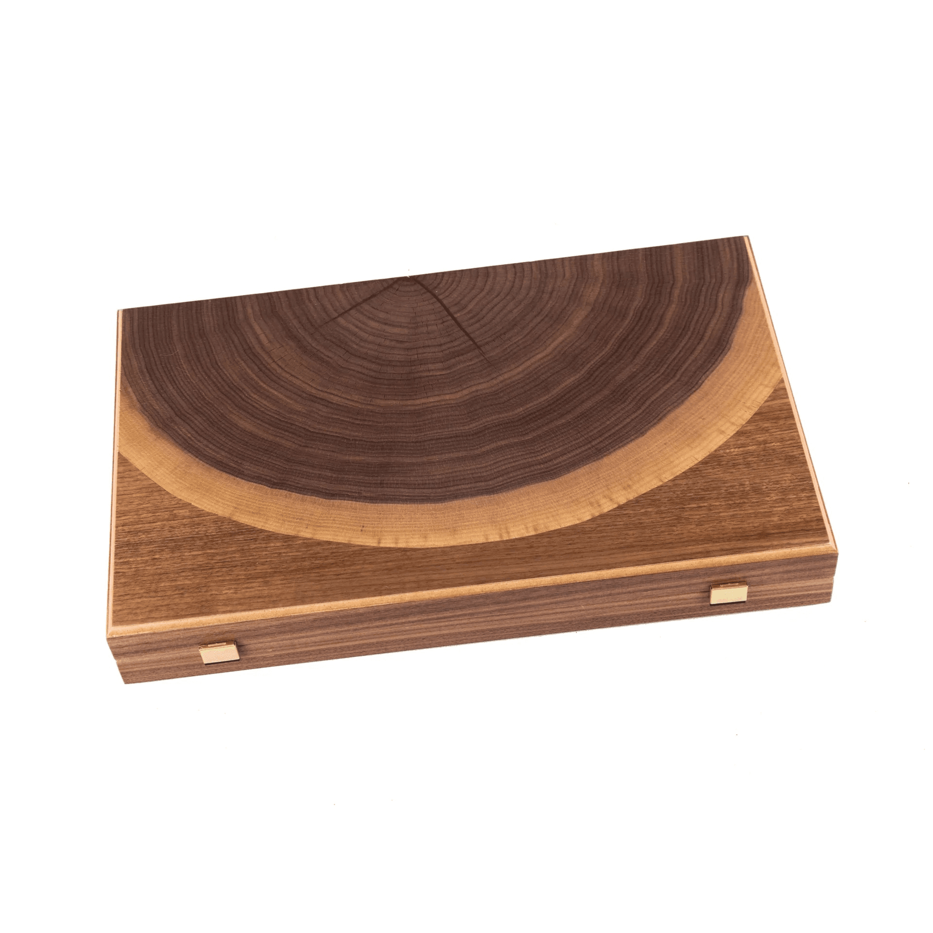 Walnut Natural Tree Trunk Backgammon