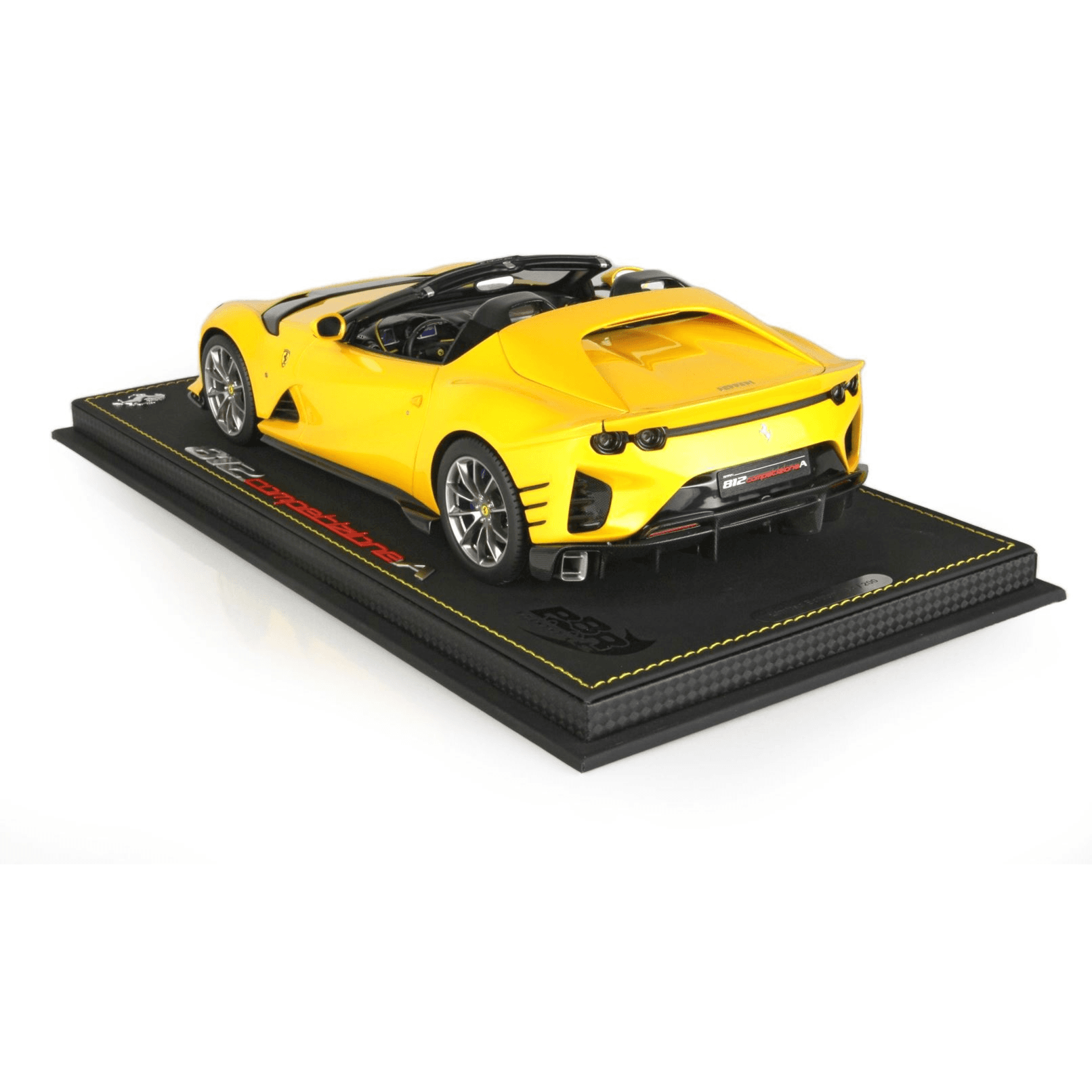 Ferrari 812 Competizione A Yellow Tristrato Car Model (Scale 1/18)