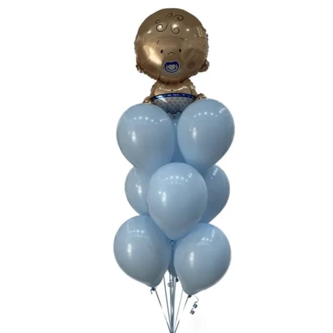 Baby Boy Helium Balloons Set 4