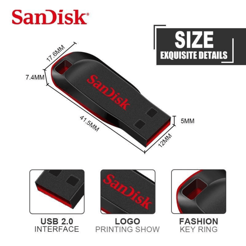 SanDisk Cruzer Blade 16GB USB Flash Drive