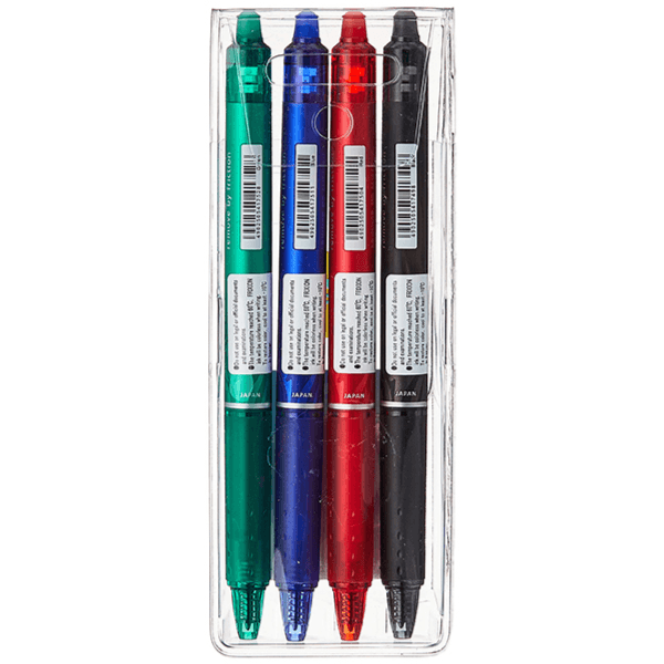 Pilot Frixion Clicker Ball Pen 0.7Mm Pack Of 4 (Pnpt16)