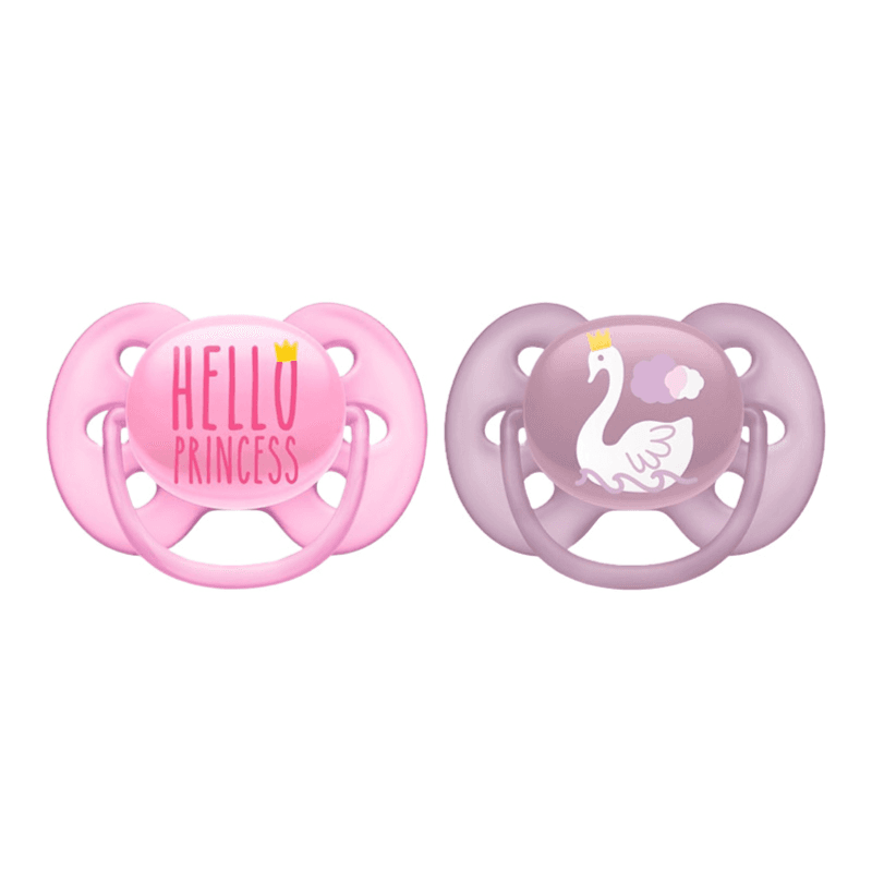 Avent Ultra Soft Girl Pacifier 6-18 months FlexiFit 2 pcs Code:SCF 223/02
