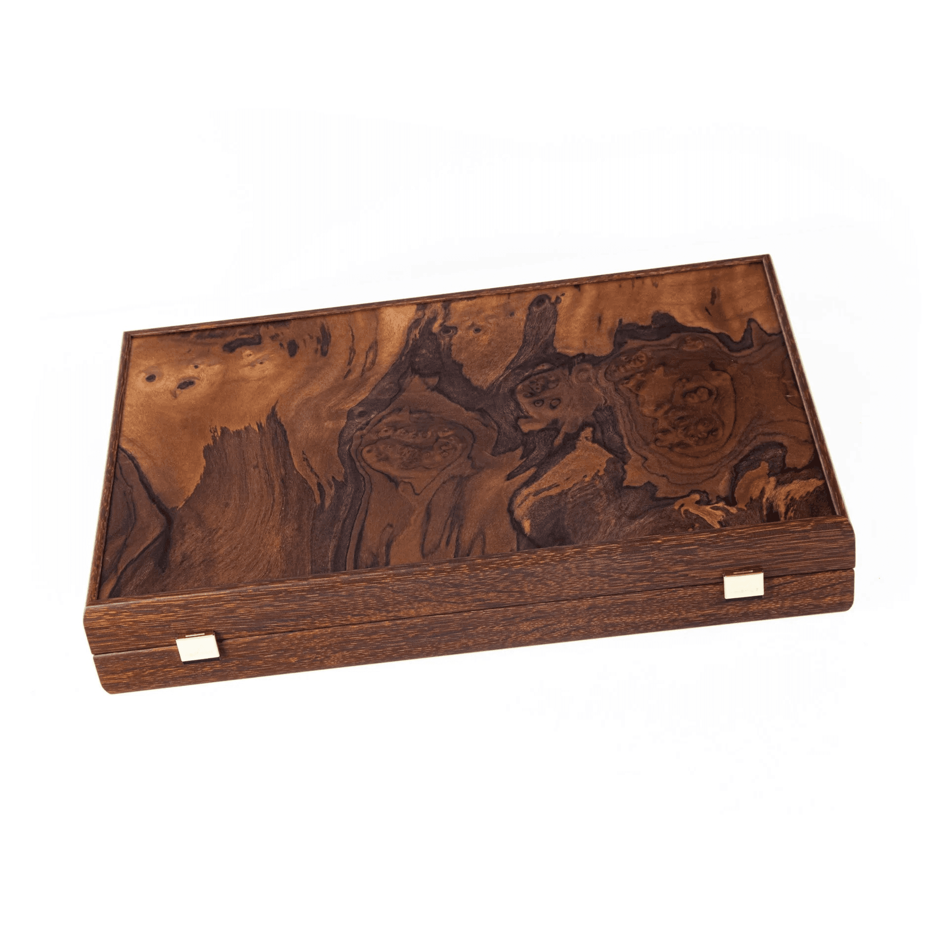 Manopoulos Natural Walnut Burl Backgammon