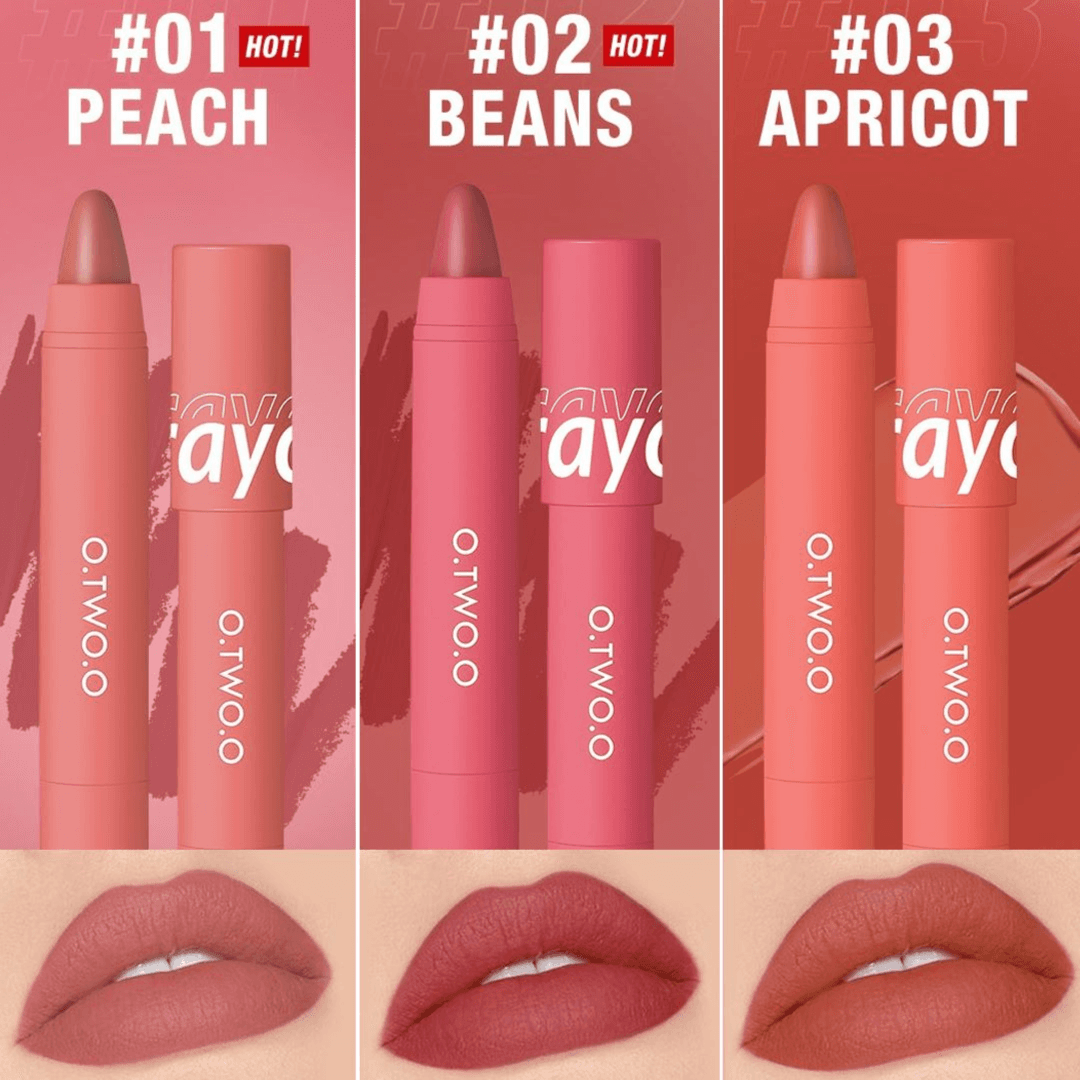 O.Two.O Valvet Matte Crayon Lipstick Pen