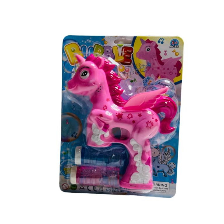 Electric Unicorn Bubble Gun-1 Pieces Set  (BWCS06)