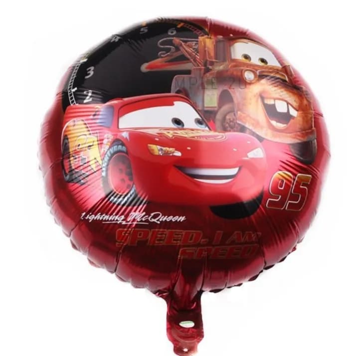 18" Happy Birthday Cars Foil Balloon Model 2