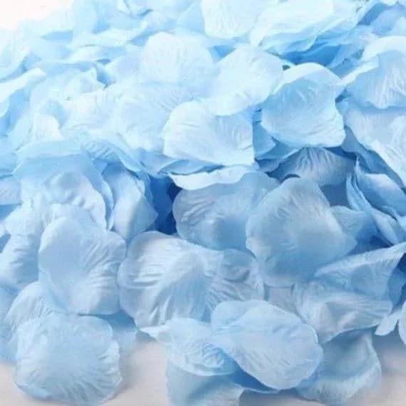 Light Blue Decorative Petals