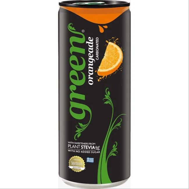 Green Orange Juice Can 330ml