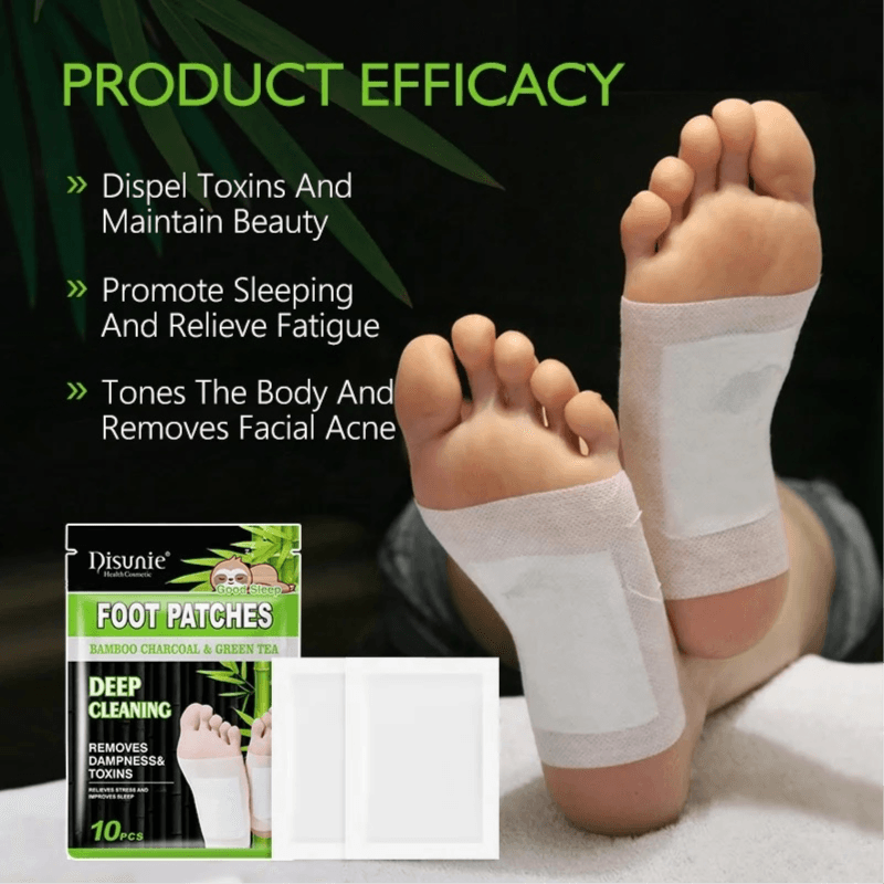 Foot Patch, Natural Cleansing Foot Pads for Foot Care, Deep Cleansing Foot Pads, Latest，Holiday Gifts 10 Pieces