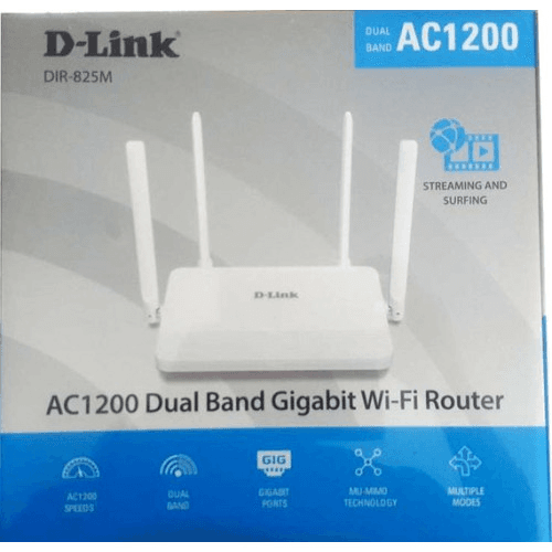 D-Link Dual Band Ac1200 Gigabit Wi-Fi Router (Dir-825M)