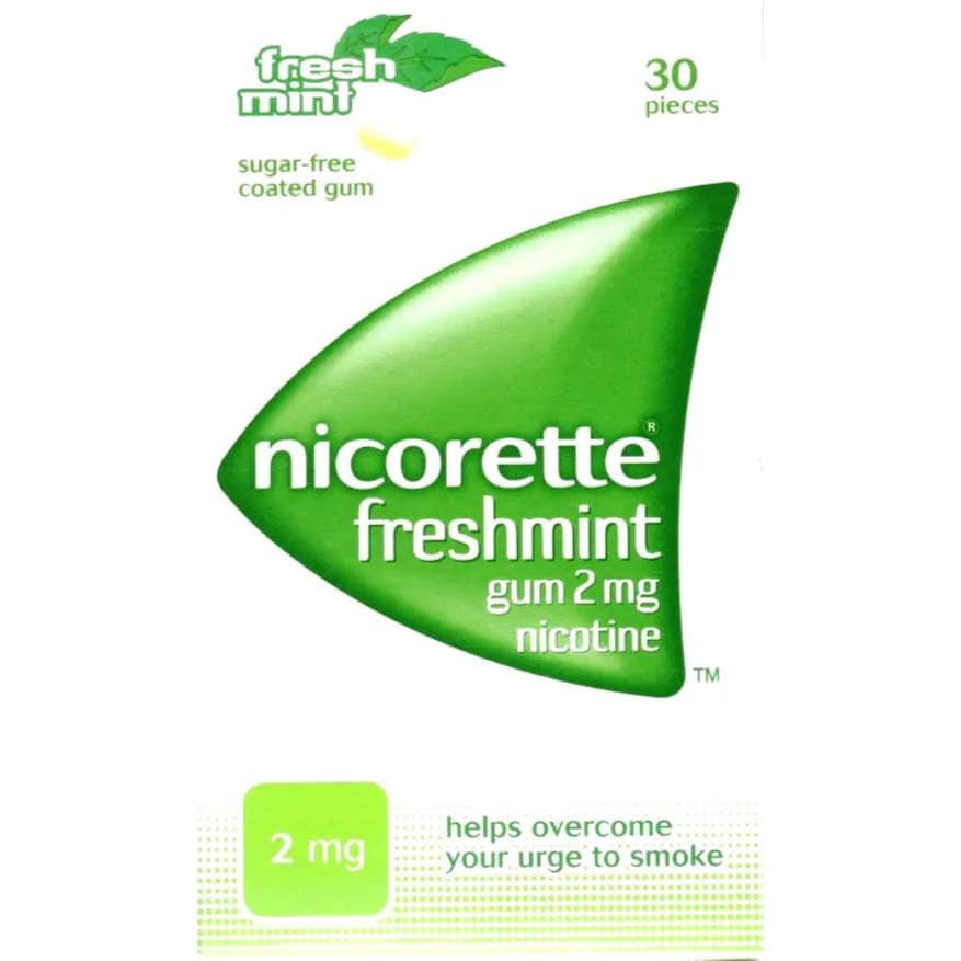 Nicorette Freshmint 2 Mg Gum 30 Pieces