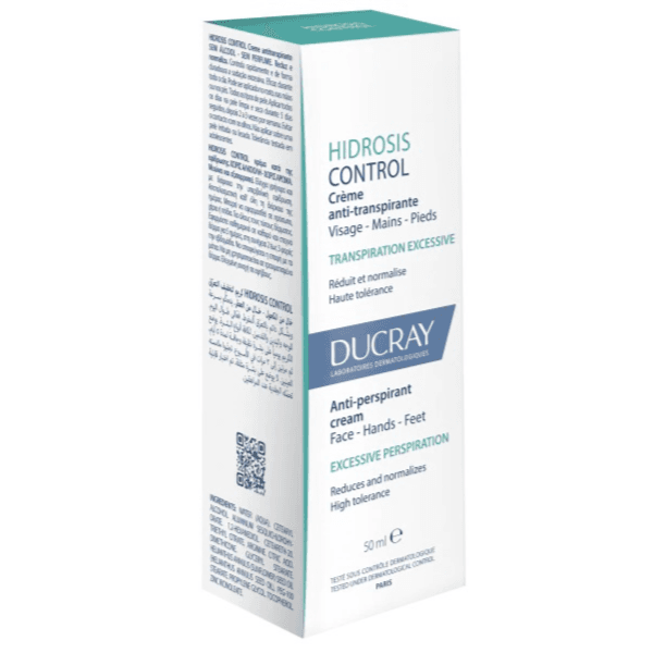 Ducray Hidrosis Control Antiperspirant Cream Face-Hands-Feet 50ml