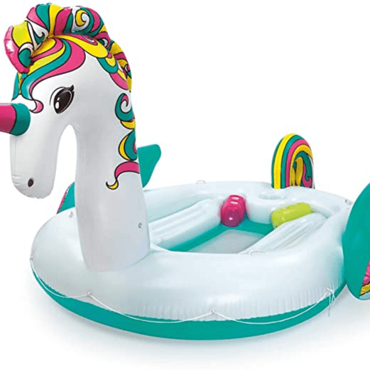 H2OGo Bestway - Bestway Giant Unicorn Party Island + Intex Pump 66638