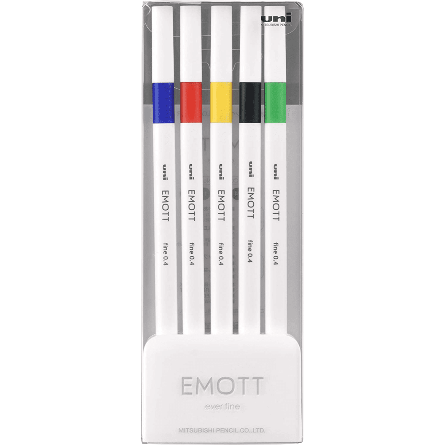 Uniball Emott Fineliner Pens Pack Of 5 - Multicolor (Flub01)