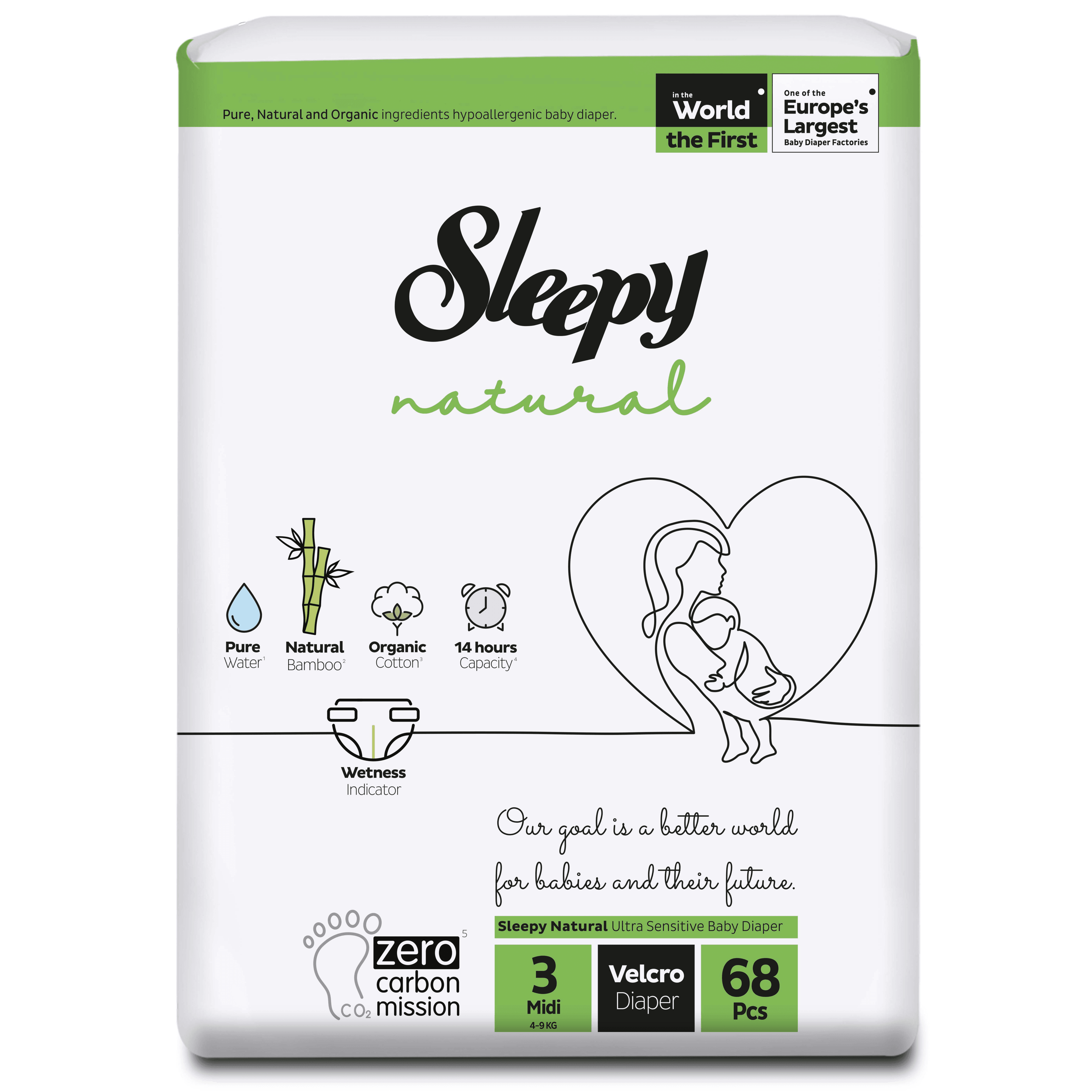 Sleepy Natural Diapers No. 3