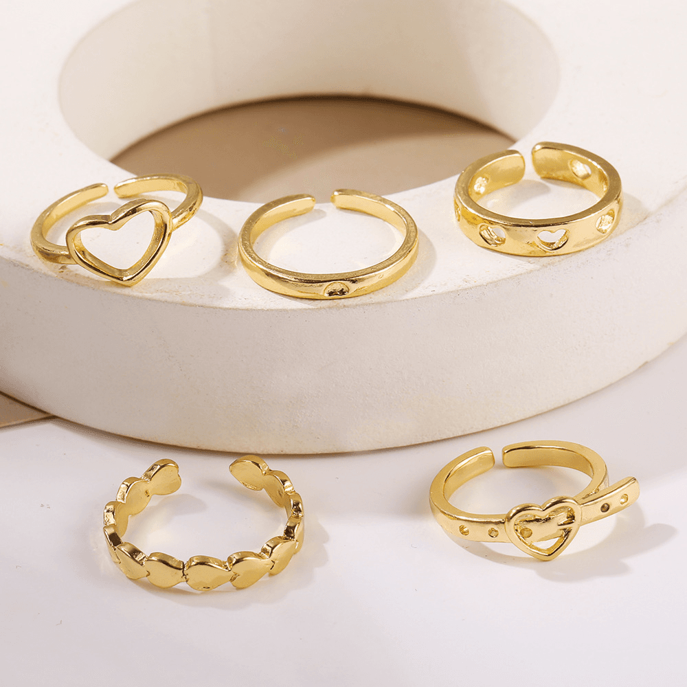 Gold Rings Set - A39