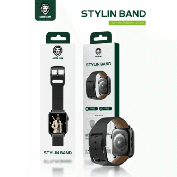 Green Lion Stylin Band For Apple Watch 42/44Mm – Black