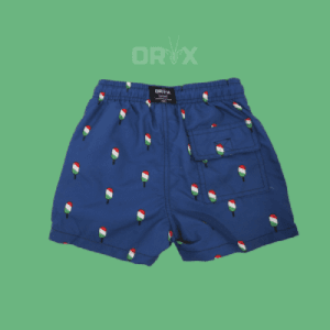 Oryx Beach Short Kids Dark Blue Ice Cream Design