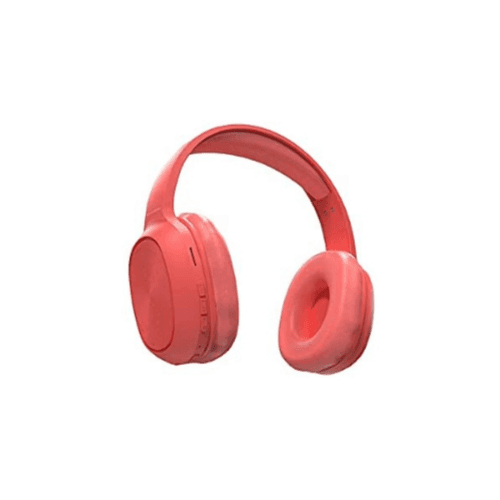 Porodo Pure Bass Fm Wireless Headphone-Red