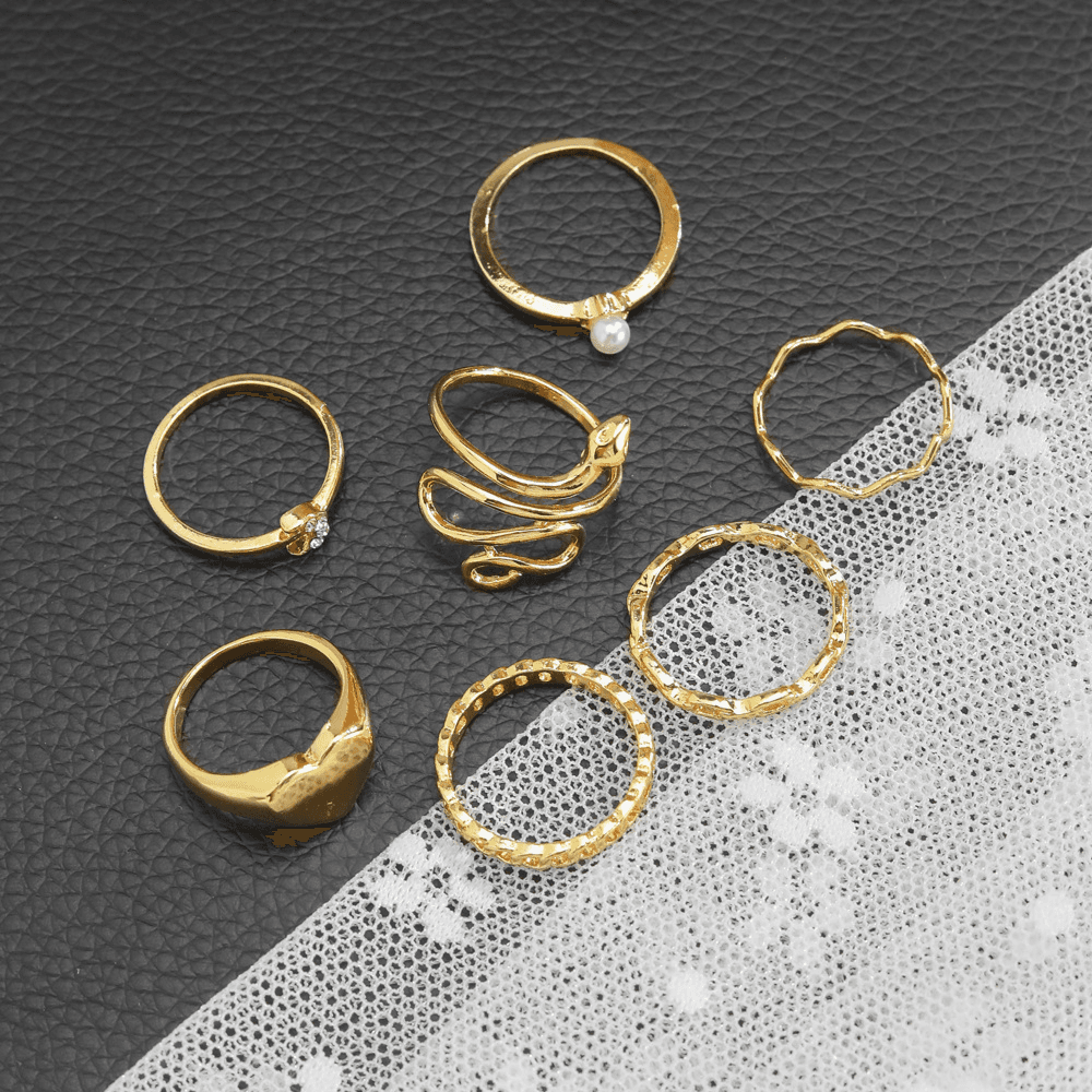 Gold Rings Set - A13