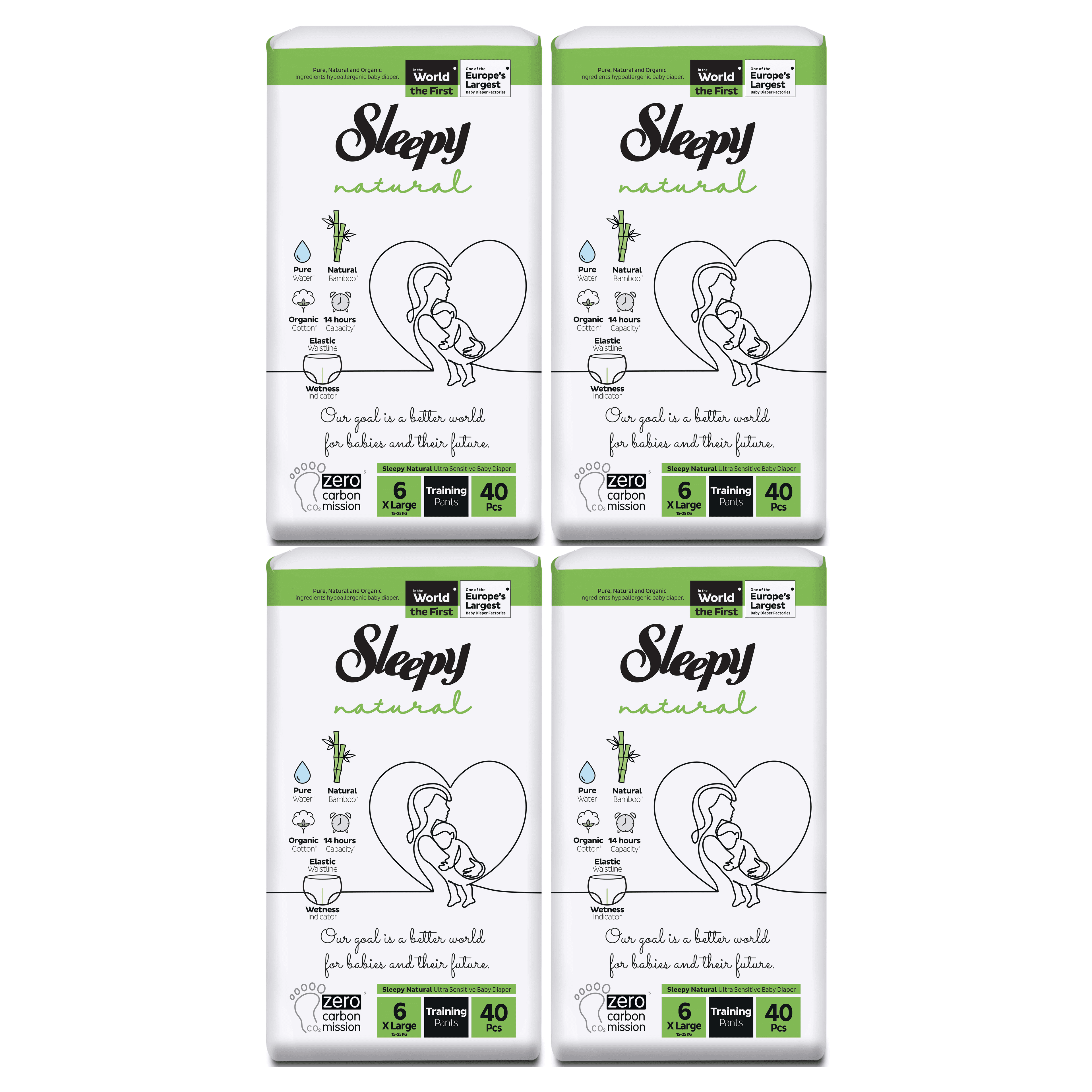 Sleepy Natural Pants 6 - Eco Package