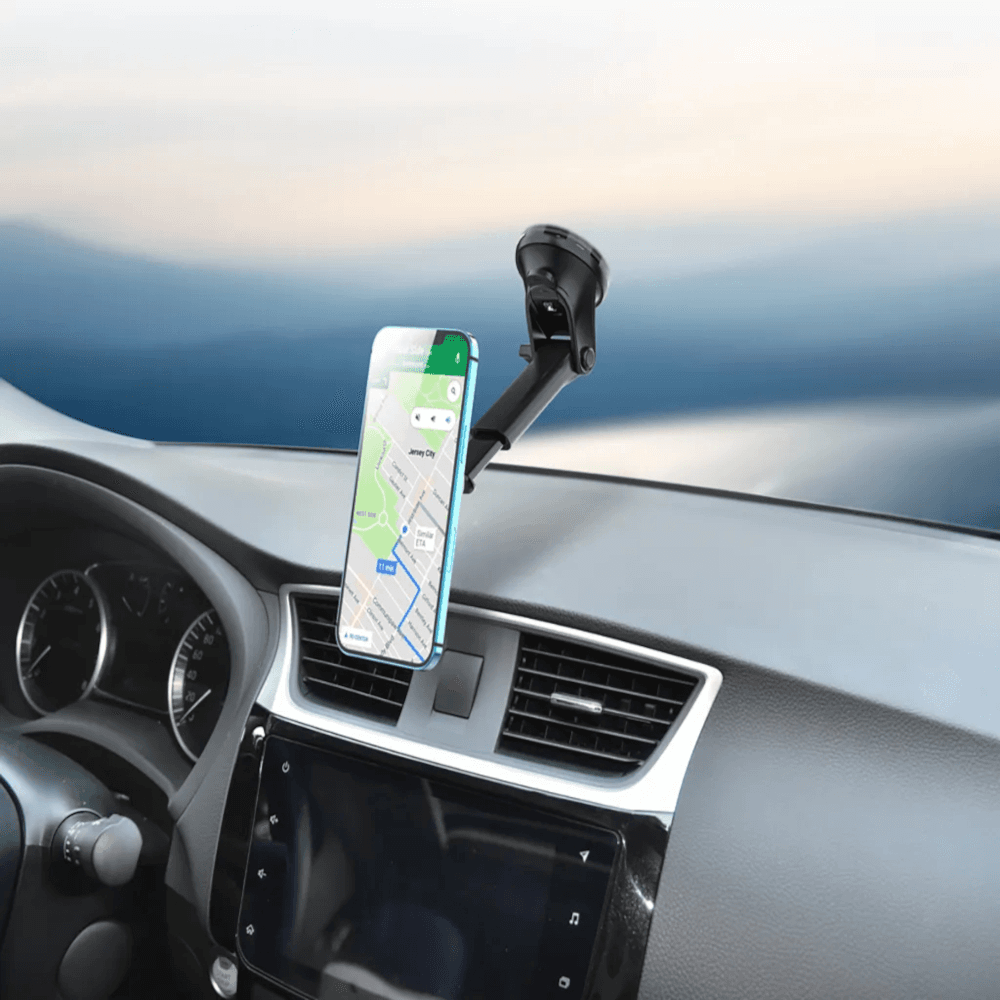 Porodo Magsafe Car Mount With Air-vent And Extension Stand