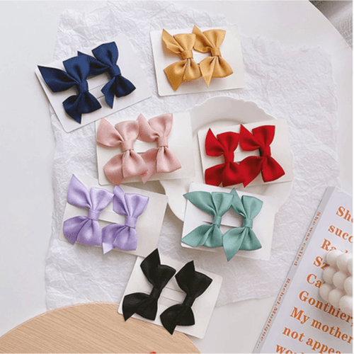 Colorful Flower Hair Clips (2Pcs)