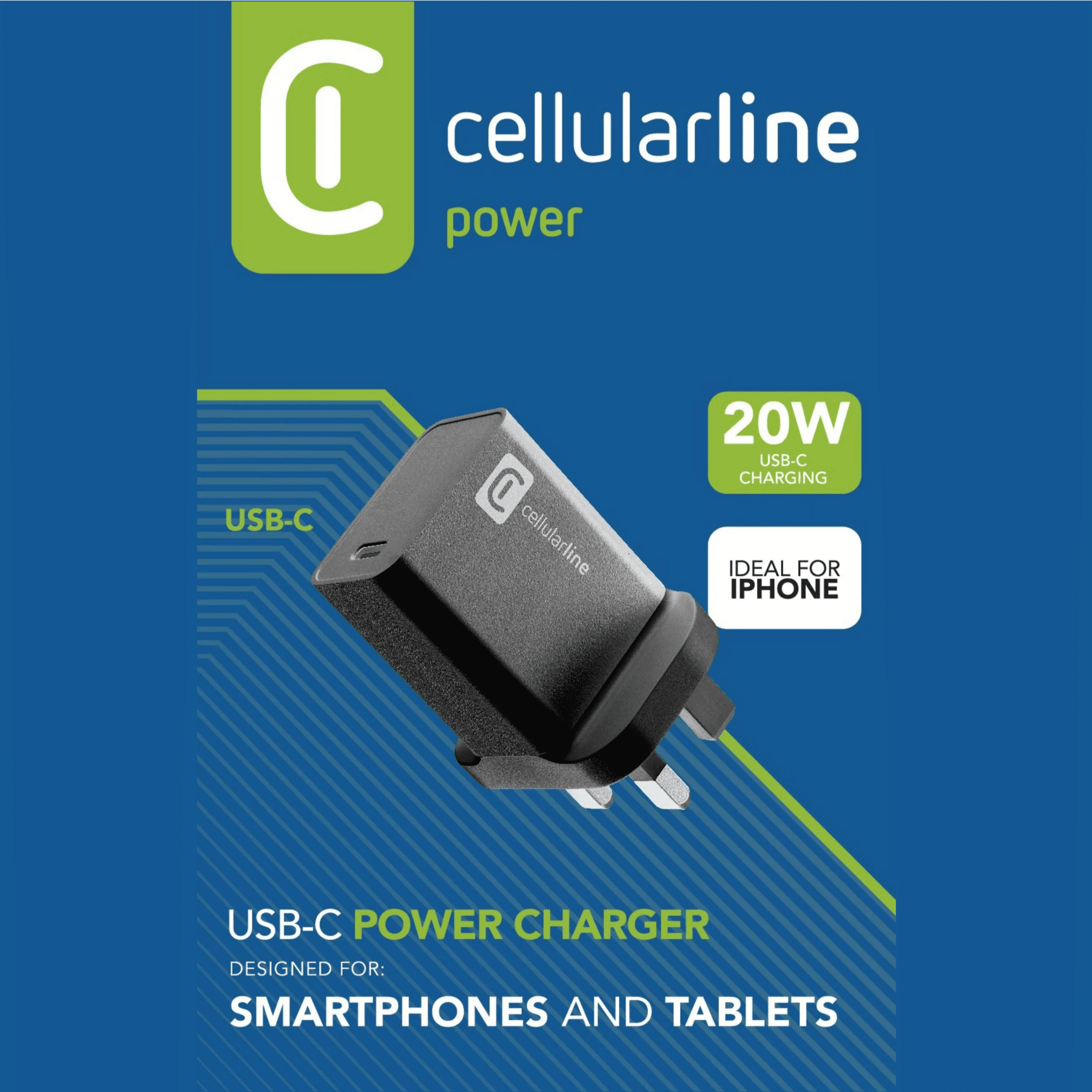 Cellular Line USB-C 20w Wall Charger