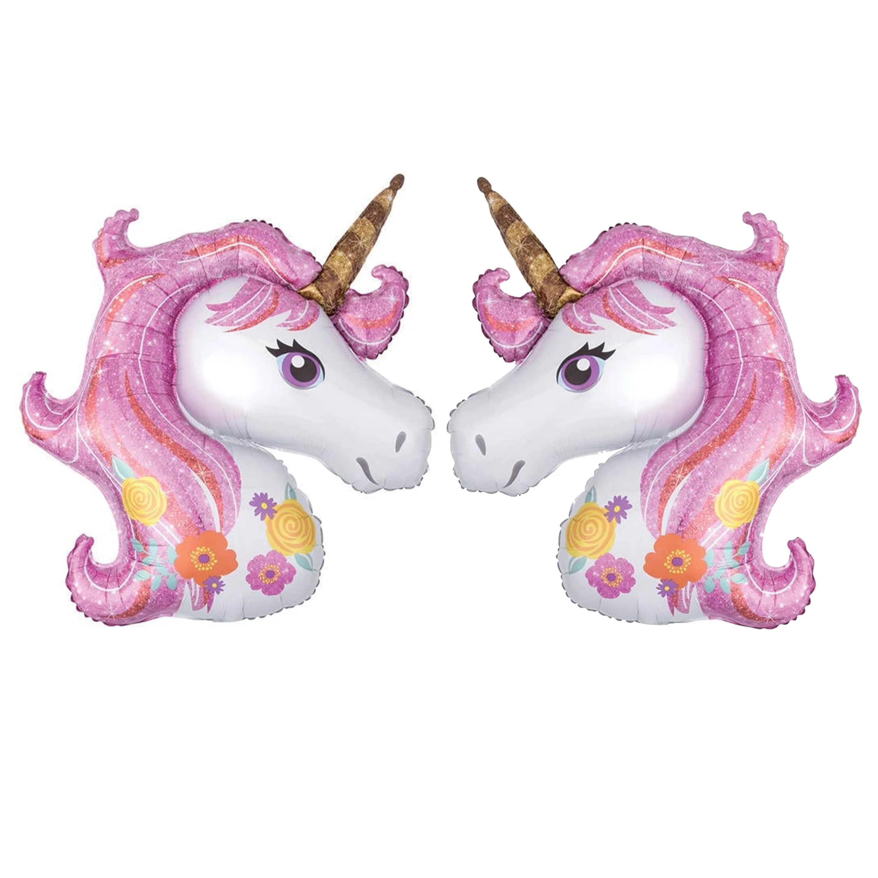 Unicorn Pink Set Foil Balloon (2pcs)