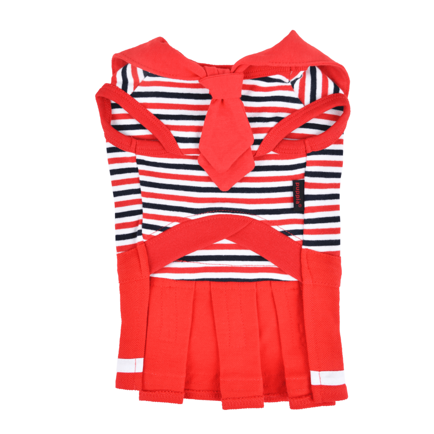 Puppia Marine Cat Dress Red Large Size