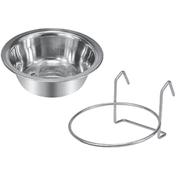 Stainless Steel Hanging Bowl with Bolt Hook - Medium