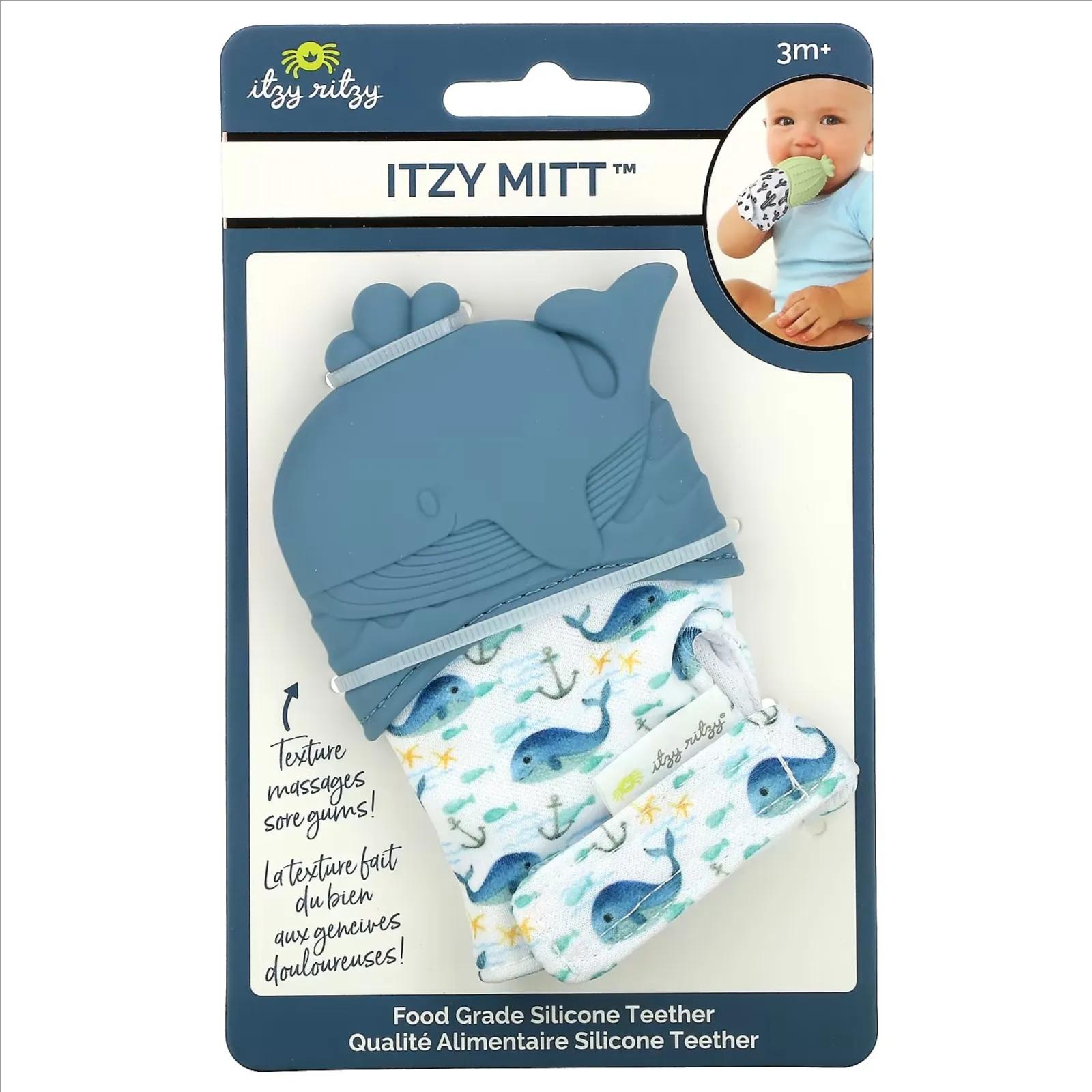 Itzy Ritzy Teething Mittens - Whale