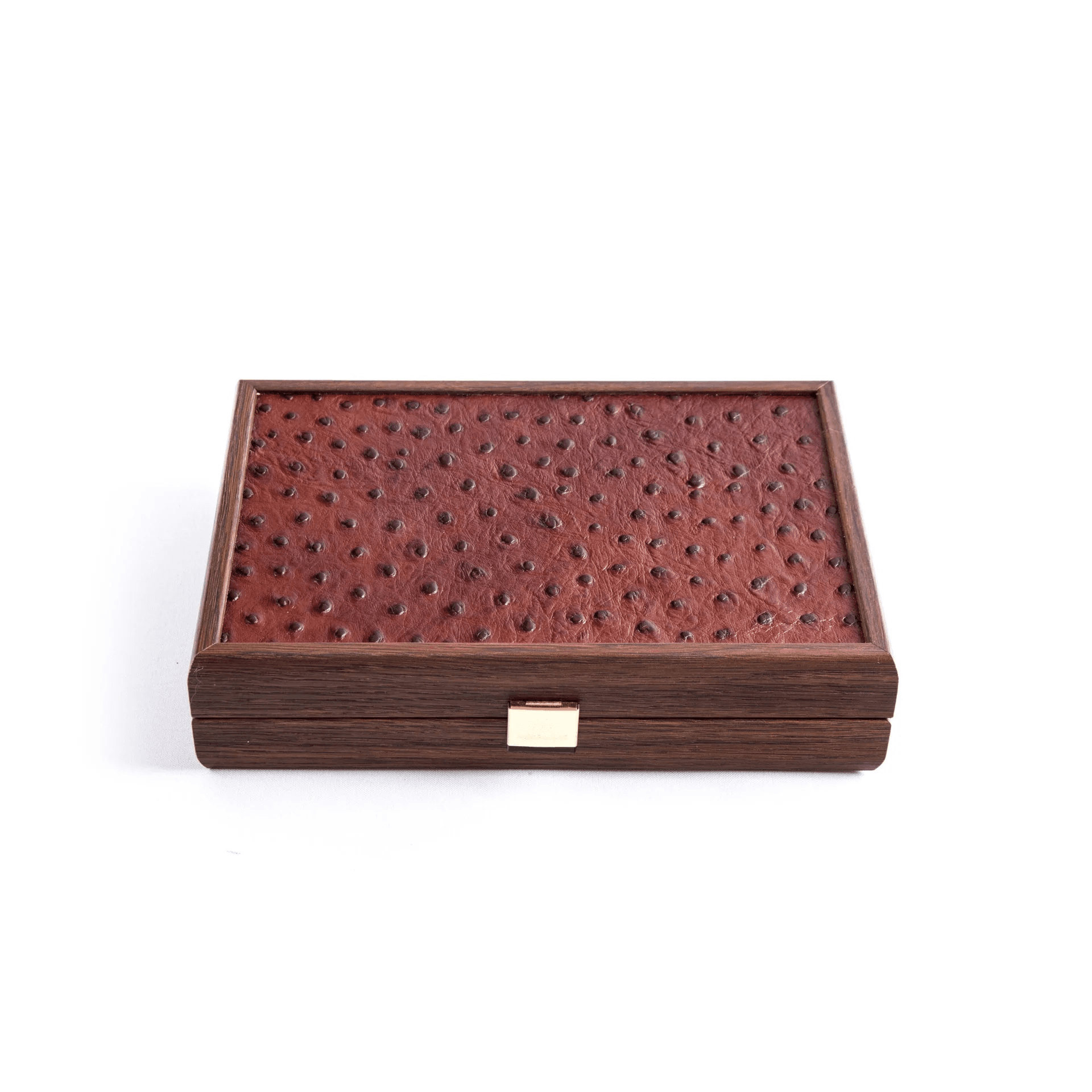 Plastic Coated Playing Cards In Brown Case