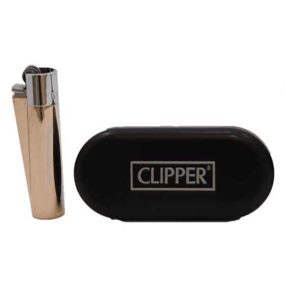 Clipper Lighter Rose Gold & Silver With Box