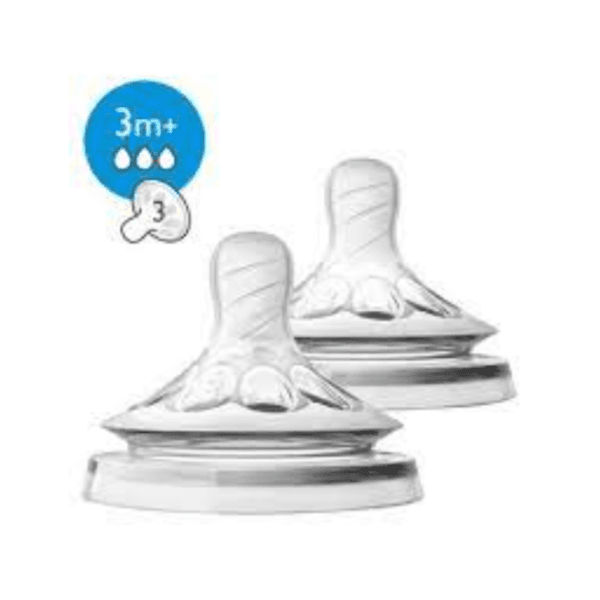 Philips Avent Natural 2.0 Feeding Teats 3m 2's