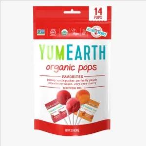 Yum Earth Organic Lollipops Pome,Straw ,Watermelon 85G