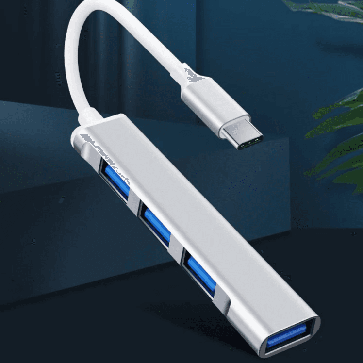 Type-C To Hsb Hub C-809 4 Ports For Macbook Or Phone